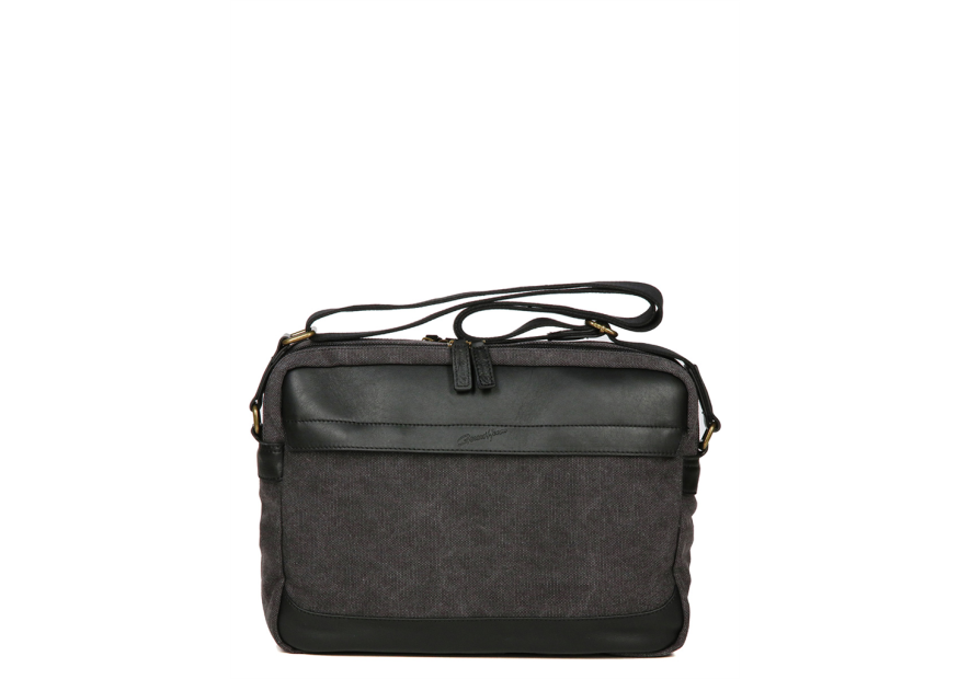 Gerard Henon 22354 - COTON ET CUIR - NOIR sac reporter safari Sac business