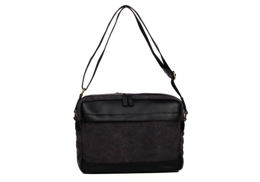 Gerard Henon 22354 - COTON ET CUIR - NOIR sac reporter safari Sac business