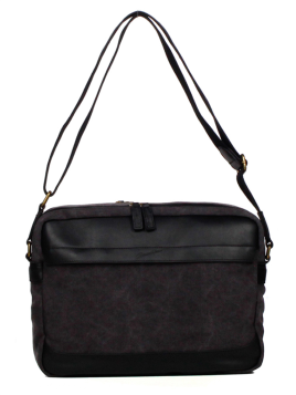 Gerard Henon 22354 - COTON ET CUIR - NOIR sac reporter safari Sac business