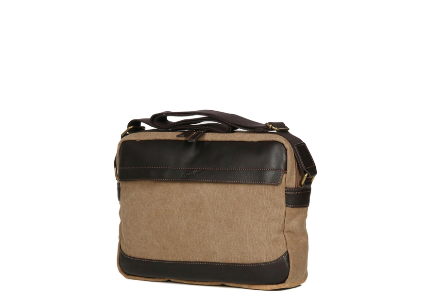 Gerard Henon 22354 - COTON ET CUIR - MARRON sac reporter safari Sac business
