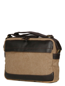 Gerard Henon 22354 - COTON ET CUIR - MARRON sac reporter safari Sac business