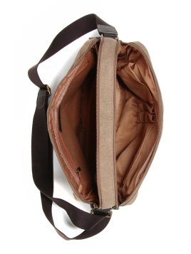 Gerard Henon 22354 - COTON ET CUIR - MARRON sac reporter safari Sac business