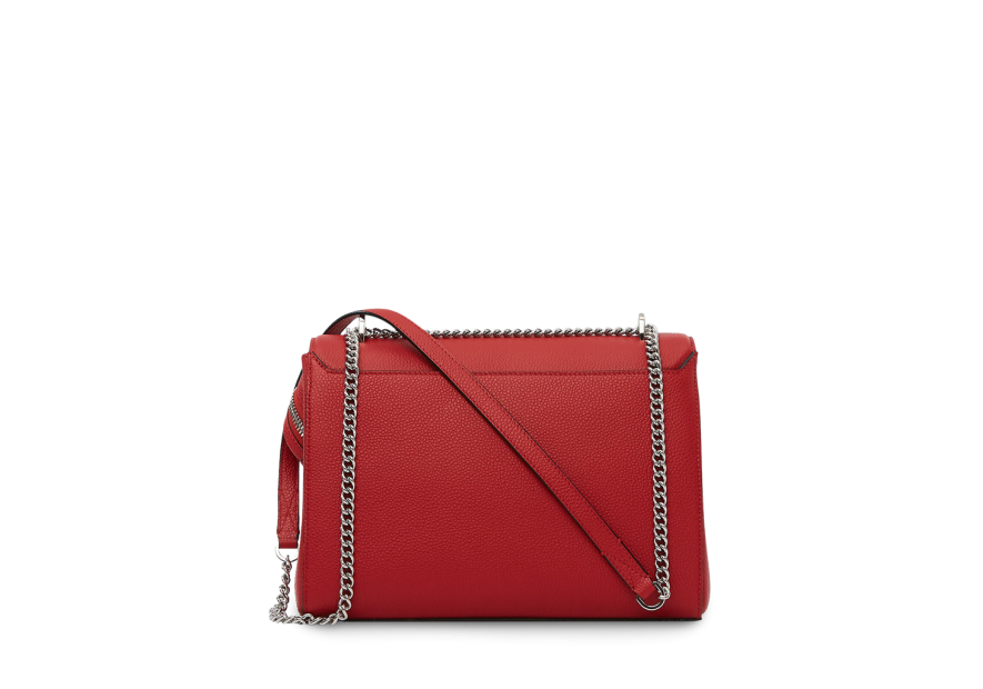 Lancel A09223 - CUIR DE VACHETTE - ROUG Lancel Ninon l - Sac Rabat Sacs à mains