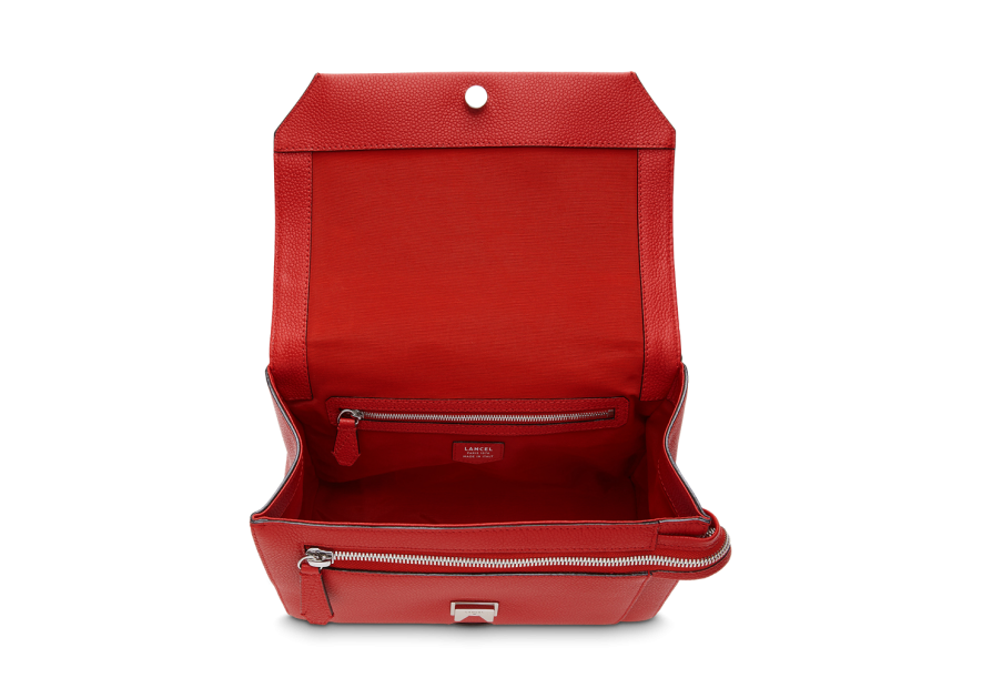 Lancel A09223 - CUIR DE VACHETTE - ROUG Lancel Ninon l - Sac Rabat Sacs à mains