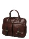 Gerard Henon 2283 - CUIR DE VACHETTE - CHOCOL hénon vérone porte documents 15" sac-business