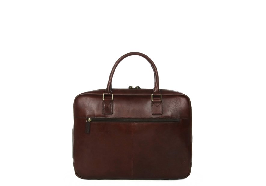 Gerard Henon 2283 - CUIR DE VACHETTE - CHOCOL hénon vérone porte documents 15" Sac business