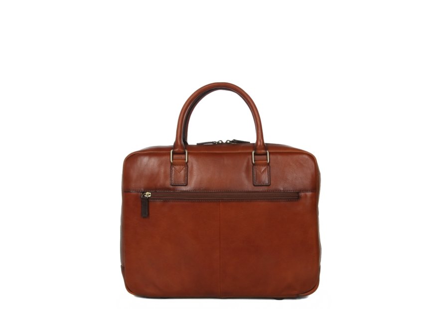 Gerard Henon 2283 - CUIR DE VACHETTE - MARRON hénon vérone porte documents 15" Sac business