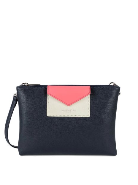 Lancaster 517-27 - TEP ET CUIR - BLEU MULT lancaster-maya-trotteur m sacs-a-mains