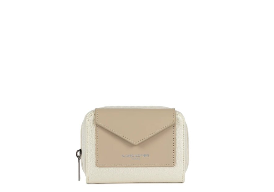 Lancaster 117-03 - TEP ET CUIR - BLANC NAC Maya - Portefeuille pmpb femme