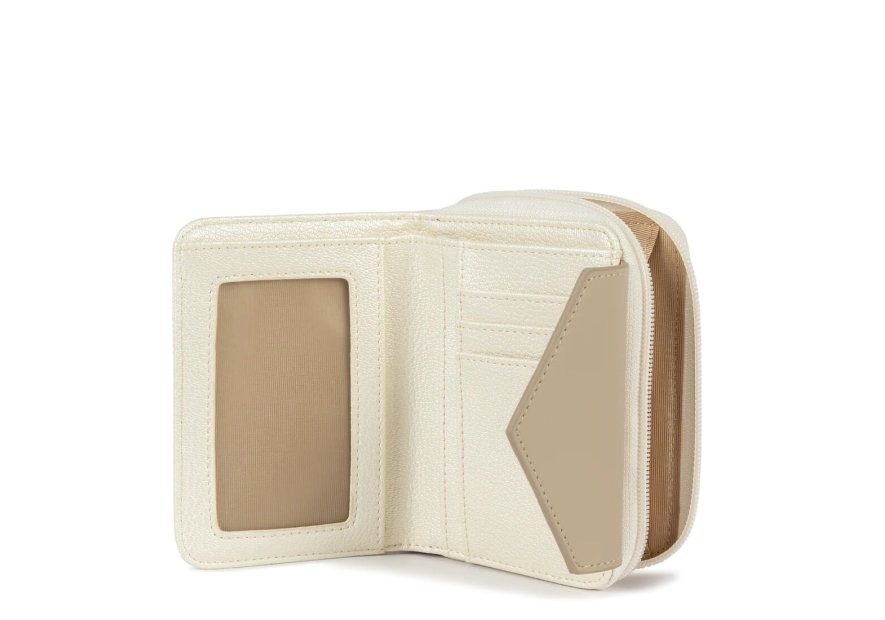 Lancaster 117-03 - TEP ET CUIR - BLANC NAC Maya - Portefeuille pmpb femme