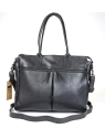 Bear Design CP1657 - CUIR DE VACHETTE - NOIR bear design-classic cp-shopping affaire xl sac-a-main-shopping-toile-ou-cuir