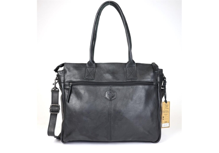 Bear Design CP1657 - CUIR DE VACHETTE - NOIR bear design-classic cp-shopping affaire xl shopping