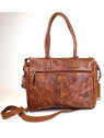 Bear Design CP1657 - CUIR DE VACHETTE - COGN bear design-classic cp-shopping affaire xl sac-a-main-shopping-toile-ou-cuir