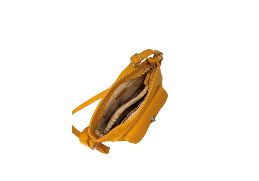 Katana 89702 - CUIR DE VACHETTE - JAUNE katana tourniquet besace m Sacs à mains