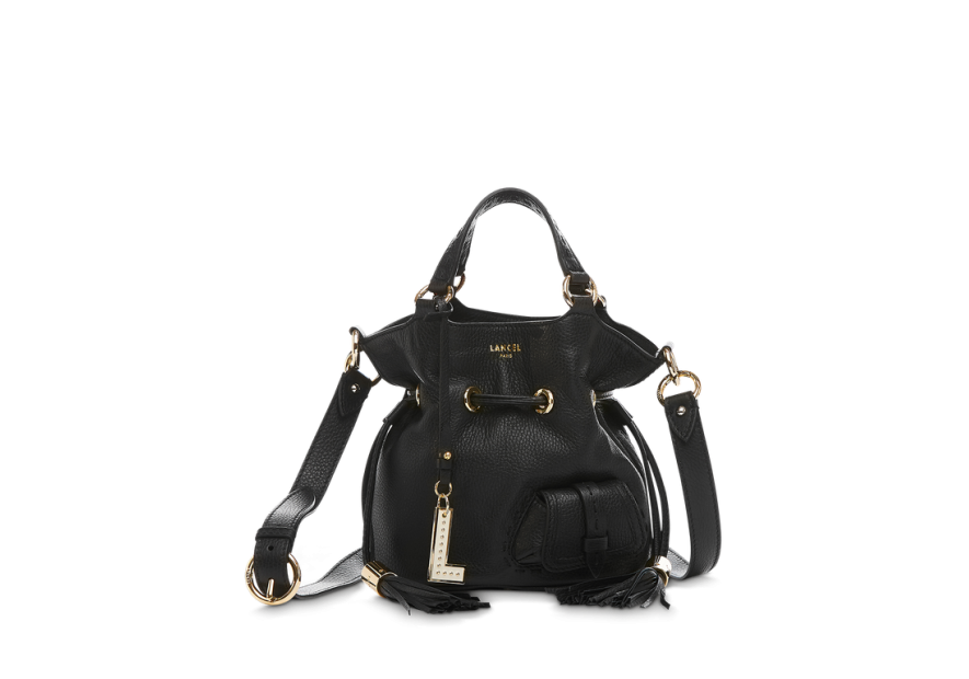 Lancel A10109 - CUIR DE VACHETTE - NOIR Premier flirt S de Lancel - Sac seau Sacs à mains