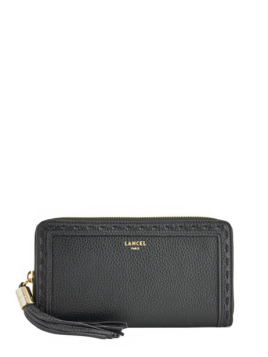 Lancel A10111 - CUIR DE VACHETTE - NOIR Premier Flirt de Lancel - Portefeuille long zippé pmpb femme