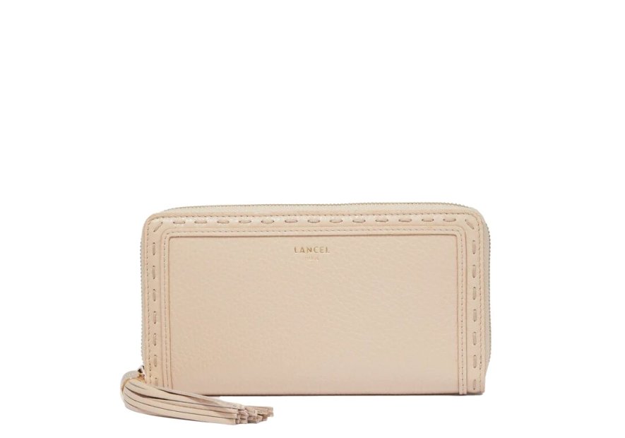 Lancel A10111 - CUIR DE VACHETTE - CAPU Premier Flirt de Lancel - Portefeuille long zippé pmpb femme