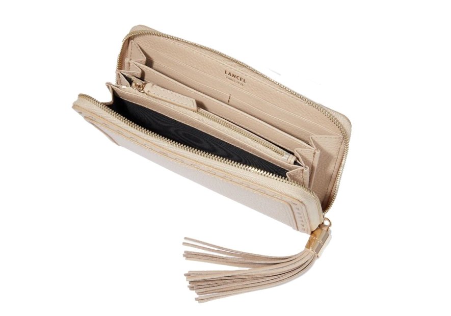 Lancel A10111 - CUIR DE VACHETTE - CAPU Premier Flirt de Lancel - Portefeuille long zippé pmpb femme