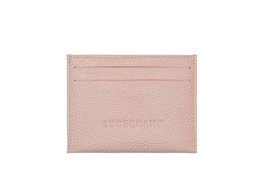 Longchamp 3218/021 - CUIR DE VACHETTE - NU porte carte le foulonné porte cartes