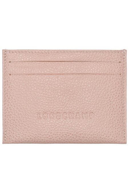 Longchamp 3218/021 - CUIR DE VACHETTE - NU porte carte le foulonné porte cartes