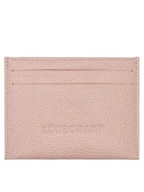 Longchamp 3218/021 - CUIR DE VACHETTE - NU porte carte le foulonné porte-cartes