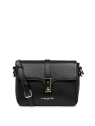 Lancaster 547-40 - CUIR DE VACHETTE - NOIR lancaster foulonné milano sac rabat carré s sacs-a-mains