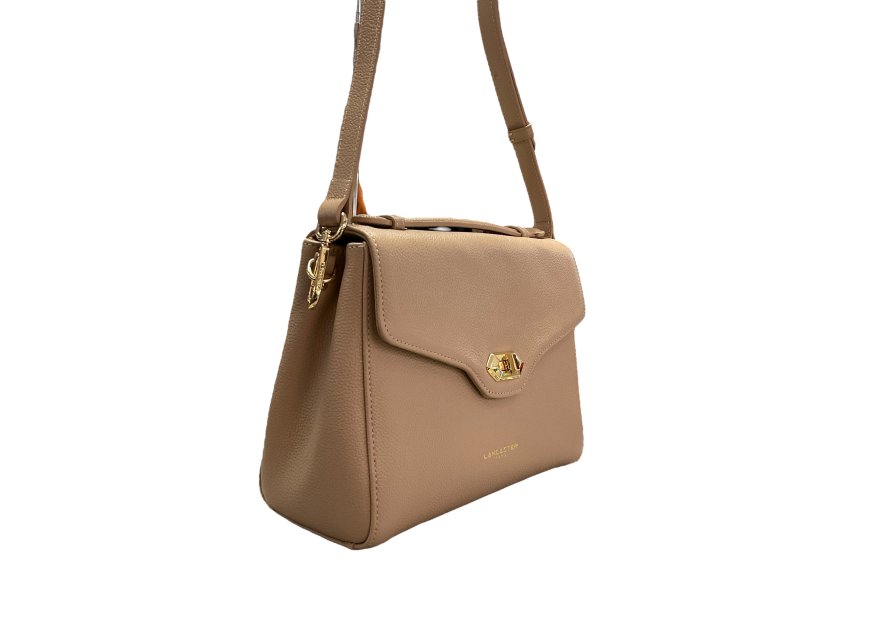 Lancaster 547-55 - CUIR DE VACHETTE - BEIG sac porté main lancaster foulonné milano Sacs à mains