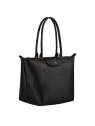 Longchamp 1899/HYQ - TEP ET CUIR - NOIR longchamp-pliage city-shopping l sac-a-main-shopping-toile-ou-cuir