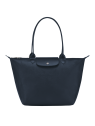 Longchamp 1899/HYQ - TEP ET CUIR - NAVY longchamp-pliage city-shopping l sac-a-main-shopping-toile-ou-cuir