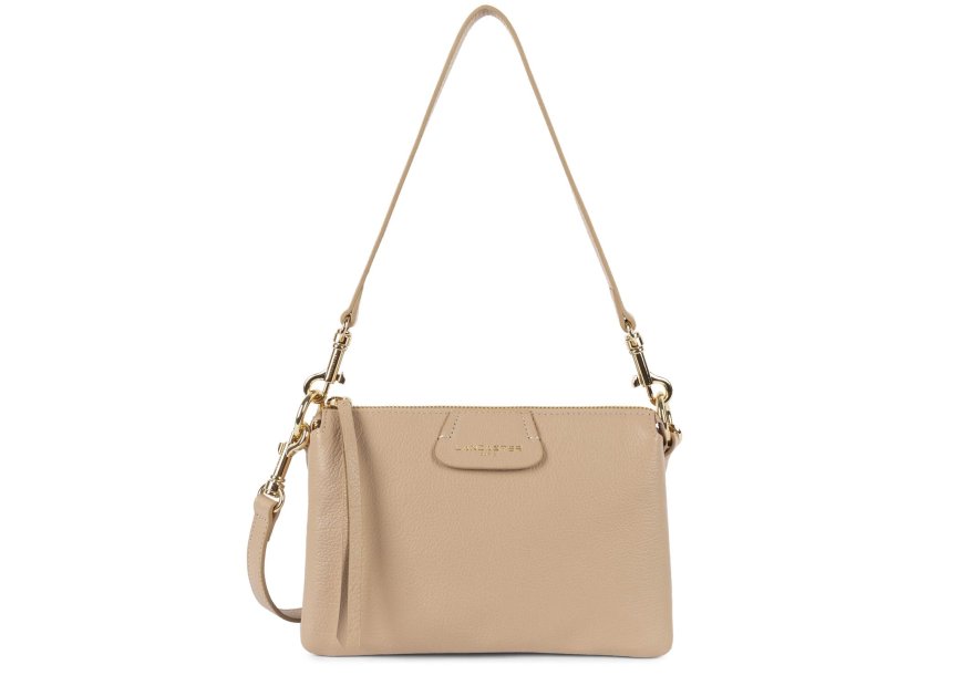 Lancaster 529-73 - CUIR DE VACHETTE - BEIG dune trotteur multipoches Sacs à mains
