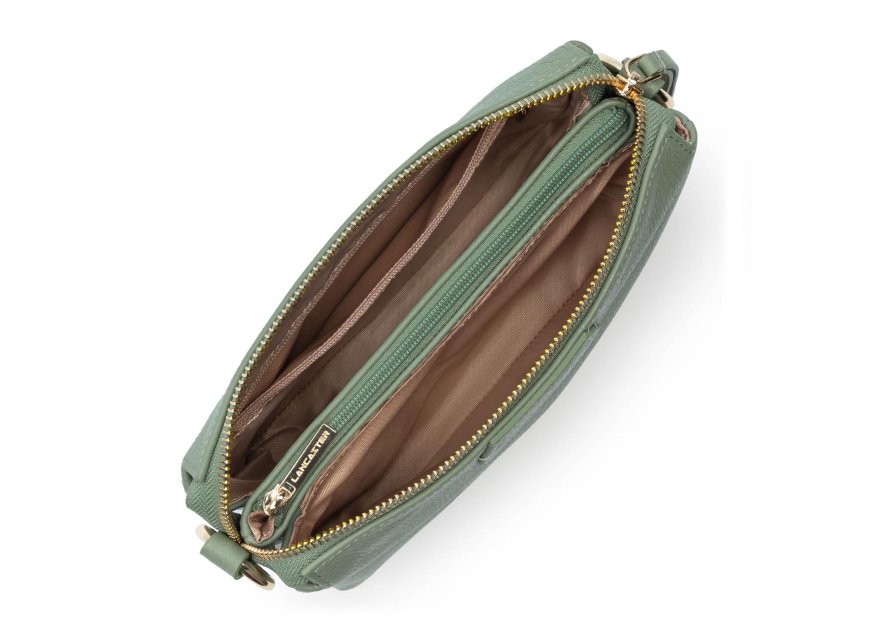 Lancaster 529-73 - CUIR DE VACHETTE - JADE dune trotteur multipoches Sacs à mains