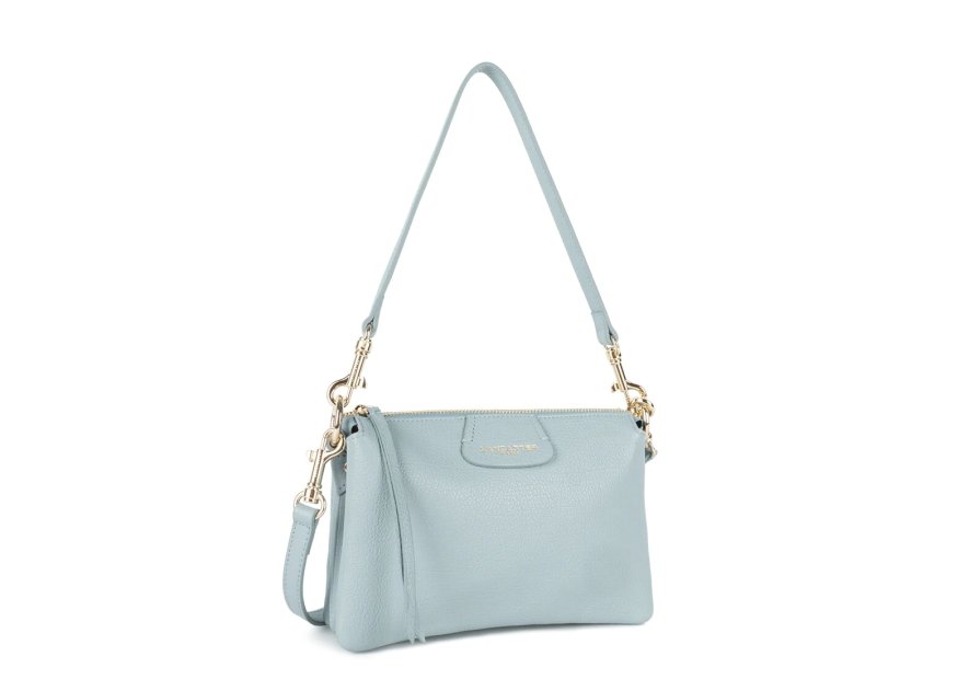 Lancaster 529-73 - CUIR DE VACHETTE - BLEU dune trotteur multipoches Sacs à mains