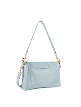 Lancaster 529-73 - CUIR DE VACHETTE - BLEU dune trotteur multipoches Sacs à mains