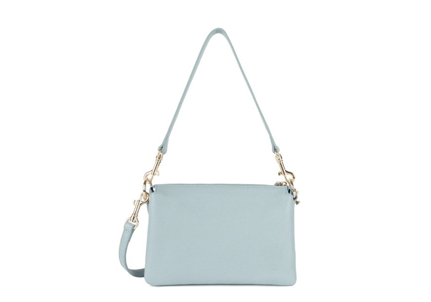 Lancaster 529-73 - CUIR DE VACHETTE - BLEU dune trotteur multipoches Sacs à mains