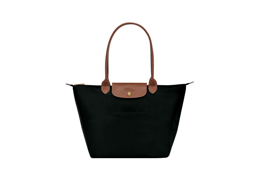 Longchamp 1899089 - NYLON ET CUIR - NOIR sac cabas l le pliage original format étudiant