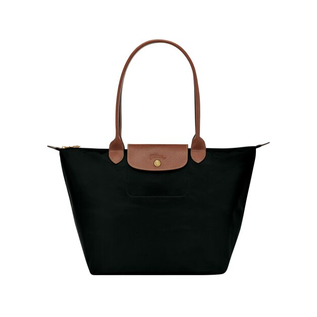 Longchamp 1899089 - NYLON ET CUIR - NOIR sac cabas l le pliage original format étudiant Sac business