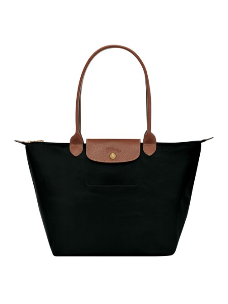 Longchamp 1899089 - NYLON ET CUIR - NOIR sac cabas l le pliage original format étudiant