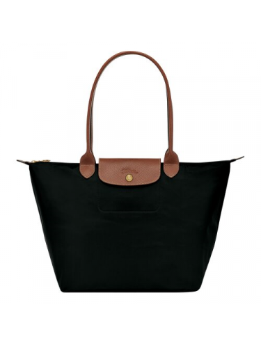 Longchamp 1899089 - NYLON ET CUIR - NOIR sac cabas l le pliage original format étudiant sac-business