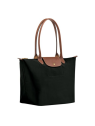 Longchamp 1899089 - NYLON ET CUIR - NOIR sac cabas l le pliage original format étudiant sac-a-main-shopping-toile-ou-cuir
