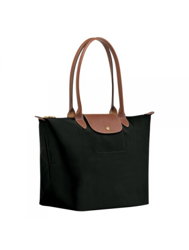 Longchamp 1899089 - NYLON ET CUIR - NOIR sac cabas l le pliage original format étudiant sac-business