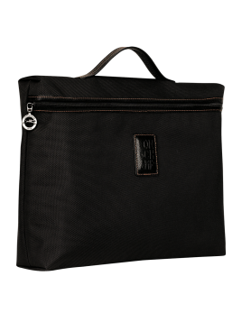 Longchamp 2182080 - POLYESTER/CUIR - NOIR porte documents simple boxford Sac business