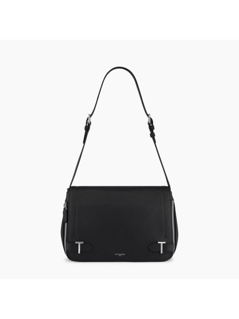 Le Tanneur TMON1210 - CUIR DE VACHETTE - NO le tanneur-simone-sac rabat m sacs-a-mains