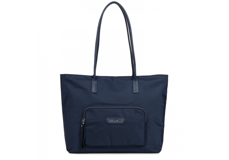 Lancaster 510-66 - NYLON - BLEUFONC lancaster basic prenium sac cabas shopping