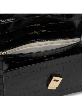 Lancaster 480-010 - CUIR DE VACHETTE - NOI sac rabat lancaster zoé Sacs à mains