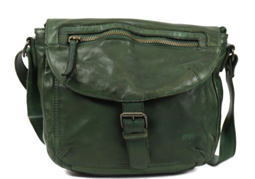 Bear Design CL32609 - CUIR DE VACHETTE - GRE bear design-classic-sac rabat m Sacs à mains