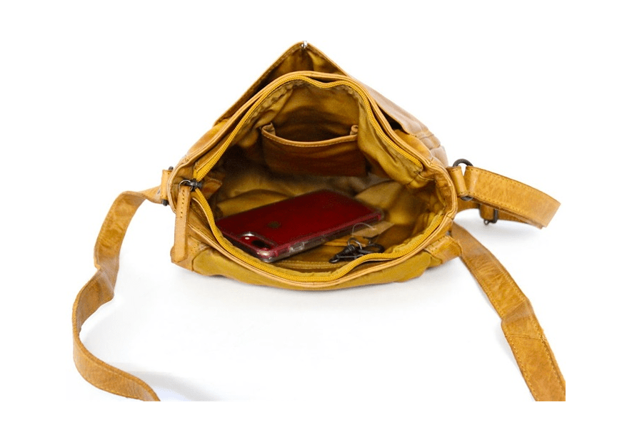 Bear Design CL32609 - CUIR DE VACHETTE - YEL bear design-classic-sac rabat m Sacs à mains