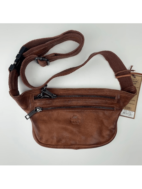 Bear Design CP1850 - CUIR DE VACHETTE - COGN bear design-classic poches-banane Loisirs