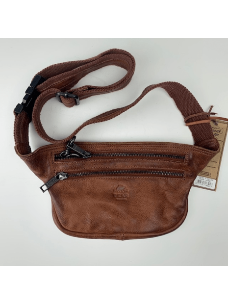 Bear Design CP1850 - CUIR DE VACHETTE - COGN bear design-classic poches-banane loisirs