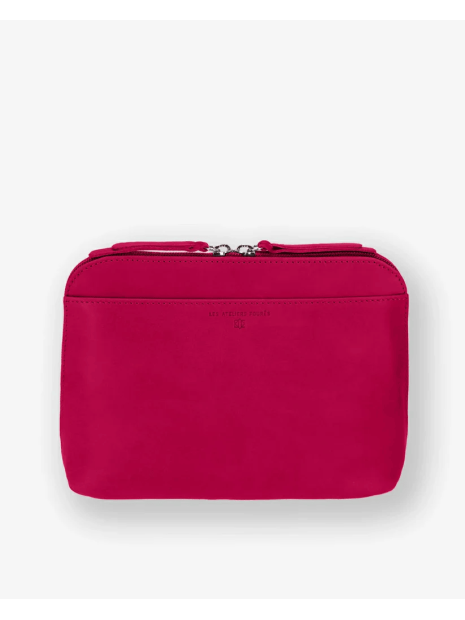 Les Ateliers Foures B729 - CUIR DE VACHETTE - HIBISC fourès baroudeuse trotteur s sacs-a-mains