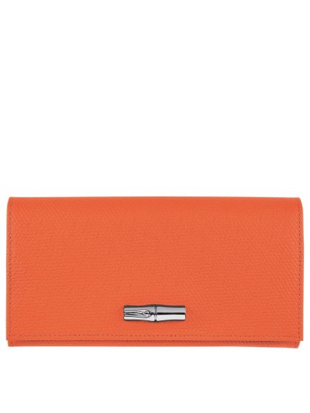 Longchamp 3146/HPN - CUIR DE VACHETTE - OR Roseau - Portefeuille long à rabat pmpb femme